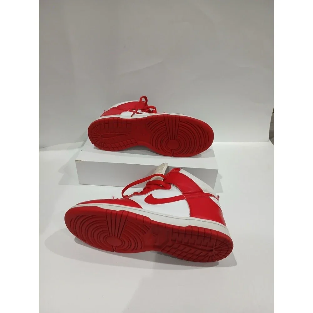 Nike Dunk High Red White Sneakers Women’s Size 6.5Y DB2179-106 High Top Shoes